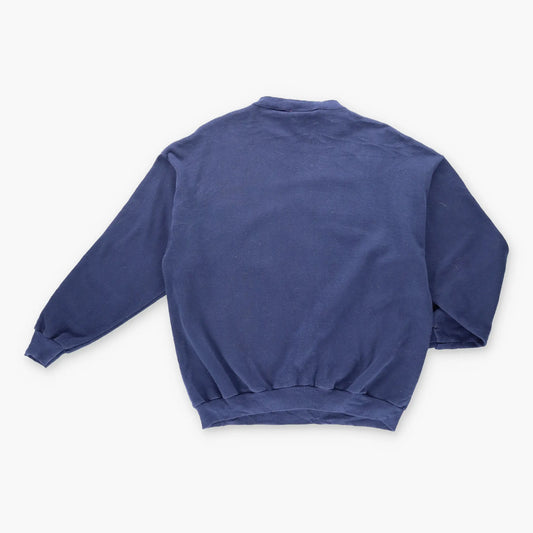 Vintage COKE Polar Bear Family Beverage Navy Sweatshirt (L-XL)