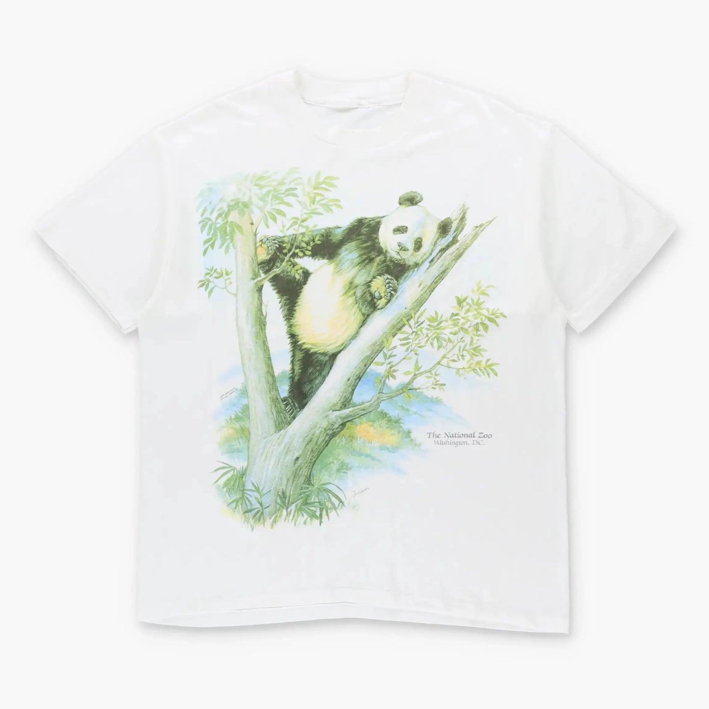 Vintage National Zoo Washington D.C. Panda White Single Stitch T-Shirt (XL) Vintage Sole Melbourne
