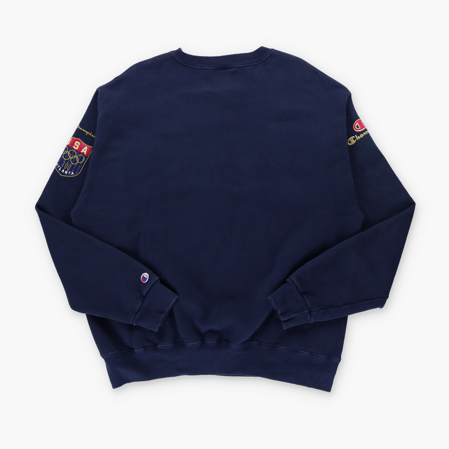 CHAMPION USA Made Navy & Gold Glitter Olympics Team USA Sweatshirt (XL)