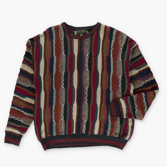 CROFT & BARROW Coogi Style Cool Toned Knit Sweater (XL Tall)