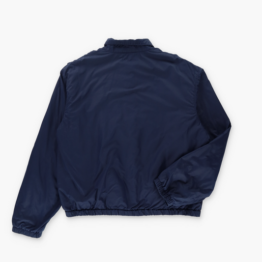 RALPH LAUREN POLO Navy & Red Embroidered Logo USA Made Windbreaker Jacket (L)