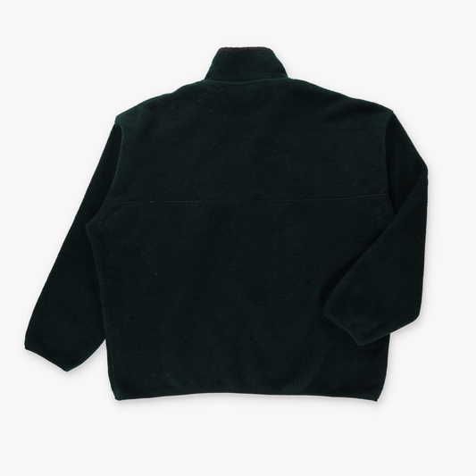 PATAGONIA 'Synchilla' Hunter Green & Black 1/4 Snap Fleece Sweatshirt (XL)