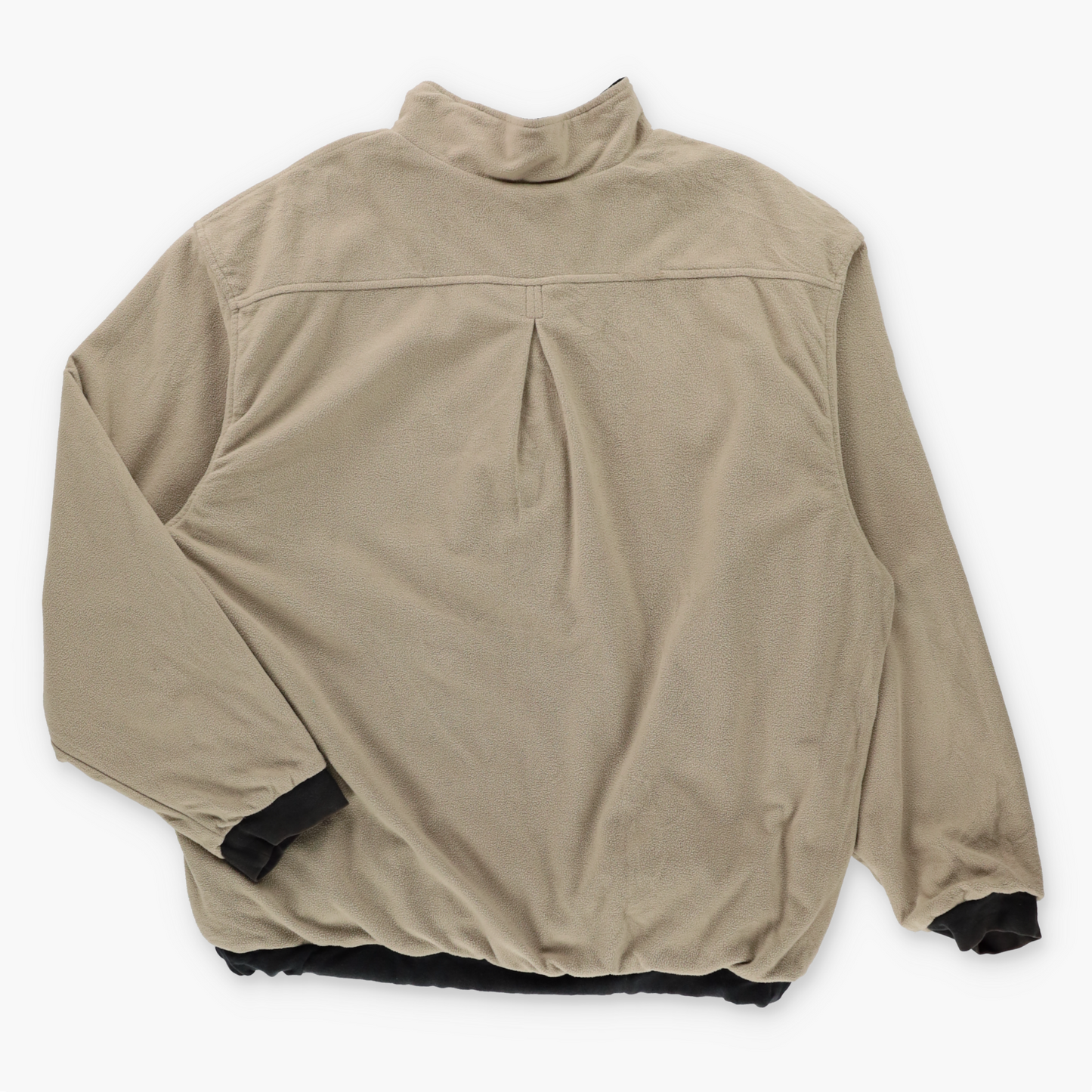 Vintage NIKE Golf 'Therma-Fit' Reversible Beige Fleece & Black Windbreaker 1/2 Zip Pullover Jacket (L) ***COCO Vintage Sole Melbourne