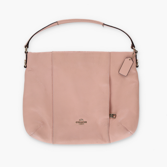 COACH 'Isabelle East/West' Pink Pebble Leather Handbag