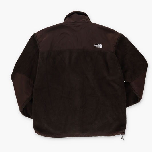 THE NORTH FACE Embroidered Logo Brown Fleece Sweatshirt (L-XL)