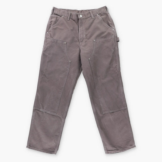Vintage CARHARTT B136-DKB 'Loose Fit' Brown Double Knee Carpenter Pants (34 x 32)