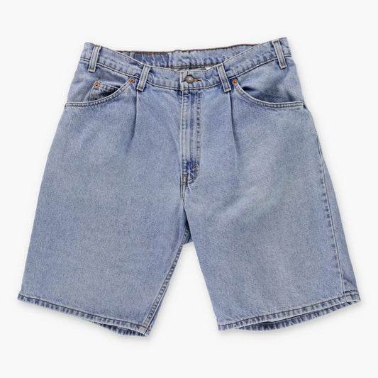 Vintage LEVI'S 'Baggy Fit' Jorts Light Wash Denim Jean Shorts (34)