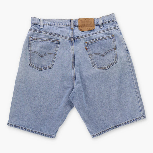 Vintage LEVI'S 'Baggy Fit' Jorts Light Wash Denim Jean Shorts (34)