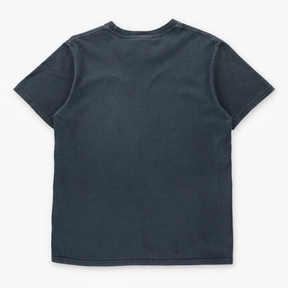 NIKE Vintage Black & White Embroidered Swoosh Logo Casual Tee (M)