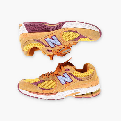 NEW BALANCE x SALEHE BEMBURY 2002R 'Peace Be The Journey' Suede & Mesh Orange Sneakers (9.5)