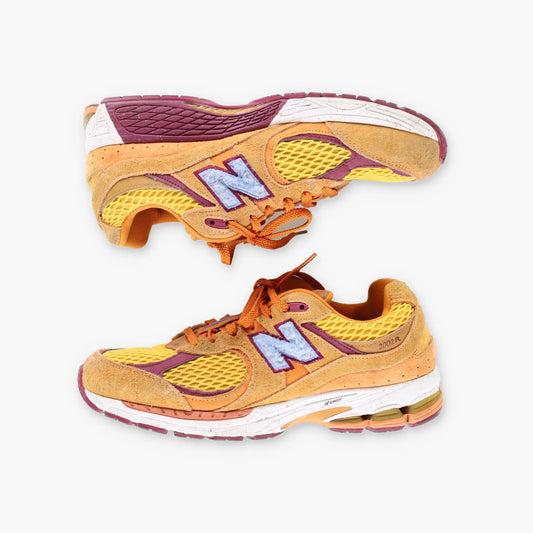 NEW BALANCE x SALEHE BEMBURY 2002R 'Peace Be The Journey' Suede & Mesh Orange Sneakers (9.5)