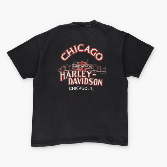 1996 Vintage HARLEY DAVIDSON 'If I Have To Explain' Chicago Motorcycle Tee (XL)
