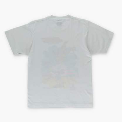 1986 ROAD RUNNER Cartoon Video Game White Tee (S)