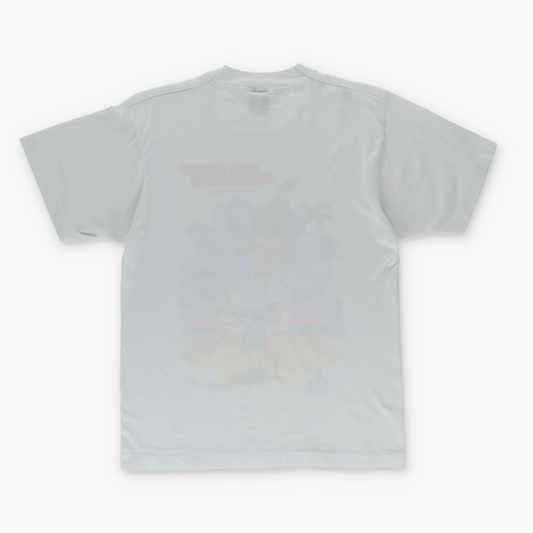 1986 ROAD RUNNER Cartoon Video Game White Tee (S)
