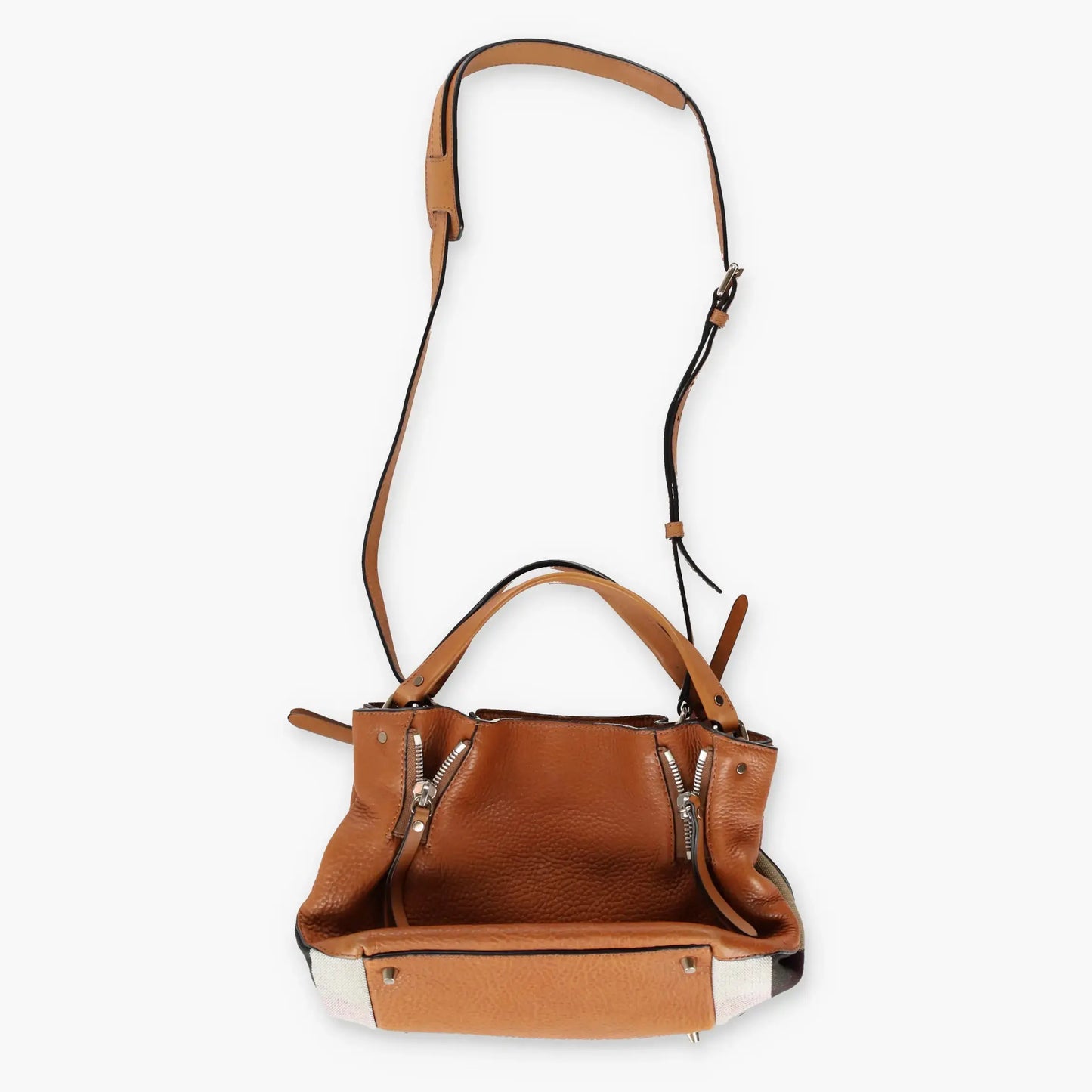 Vintage BURBERRY Leather & House Check Canvas Maidstone Peek Bag Bag Vintage Sole Melbourne