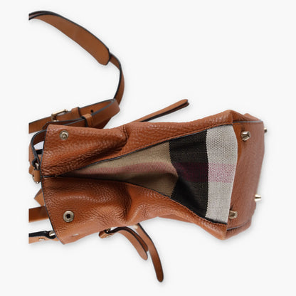 Vintage BURBERRY Leather & Check Canvas Maidstone Tote Bag