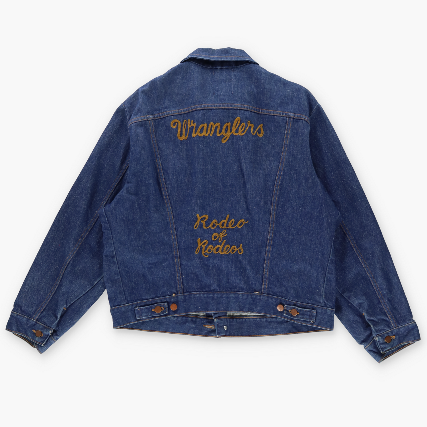 WRANGLER 'Rodeo of Rodeos' Embroidered Denim USA Made Jacket (M-L) Vintage Sole Melbourne