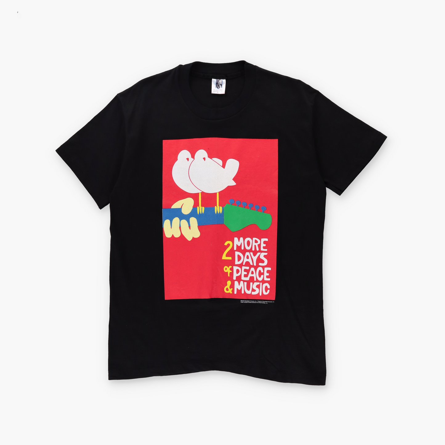 Woodstock 1994 Festival NY "Peace & Music" Black Single Stitch Merch Tee USA Made (L)