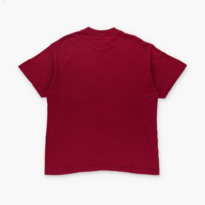 Washington Redskins 90's NFL Super Bowl USA Made Single Stitch Red TRENCH T-Shirt (M-L)