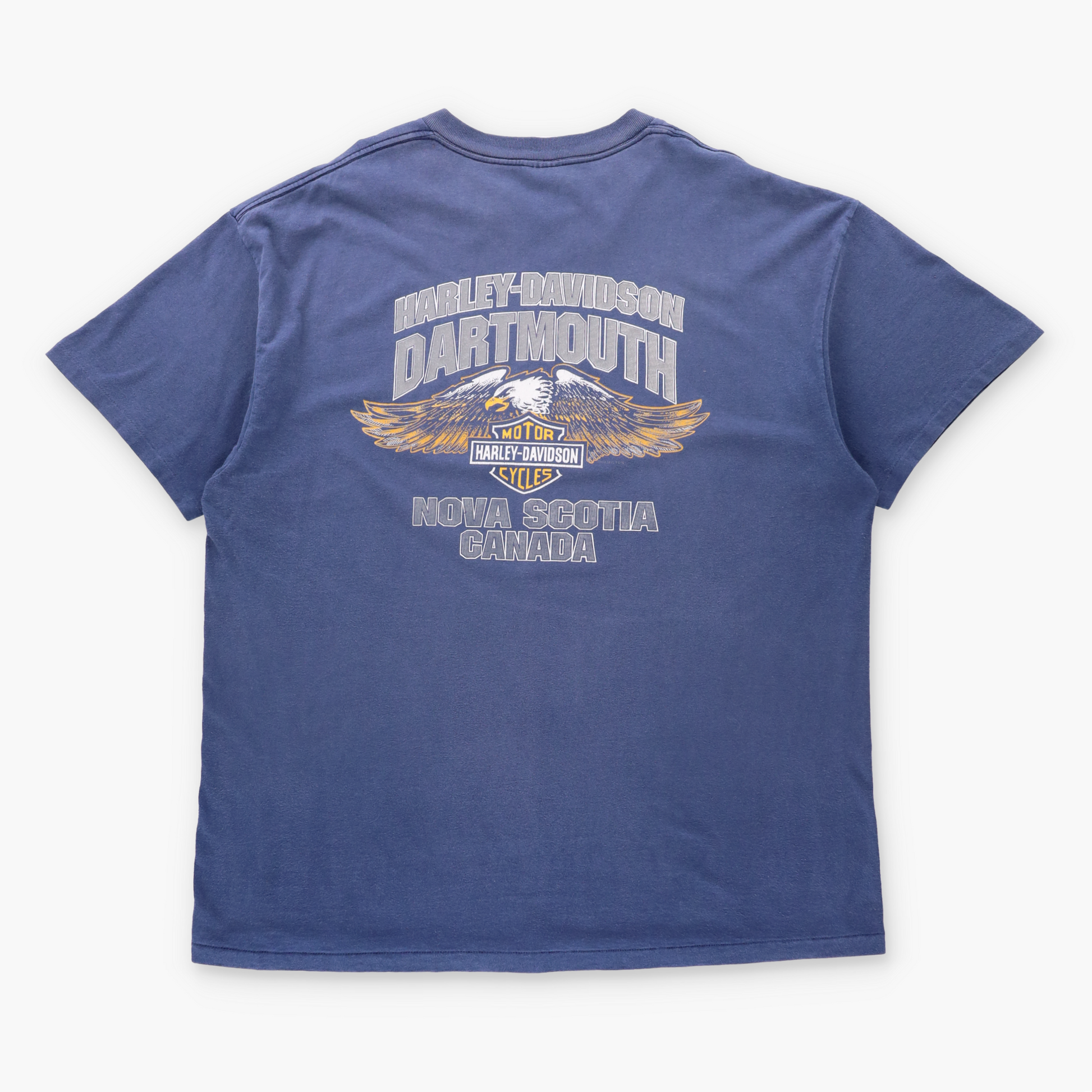 Vintage HARLEY DAVIDSON Horsepower Nova Scotia Canada USA Made Single Stitch Tee (XXL) ***COCO Vintage Sole Melbourne