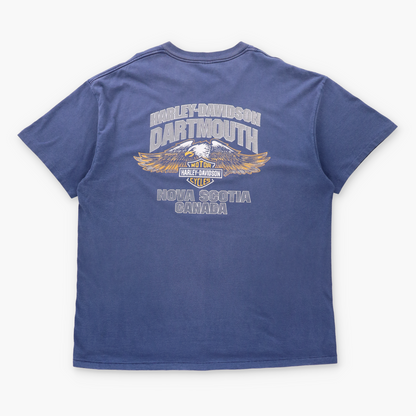 Vintage HARLEY DAVIDSON Horsepower Nova Scotia Canada USA Made Single Stitch Tee (XXL) ***COCO Vintage Sole Melbourne
