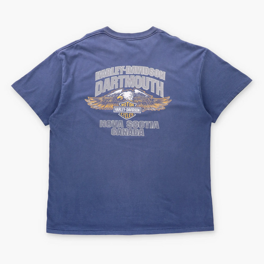 Vintage HARLEY DAVIDSON Horsepower Nova Scotia Canada USA Made Single Stitch Tee (XXL) ***COCO Vintage Sole Melbourne