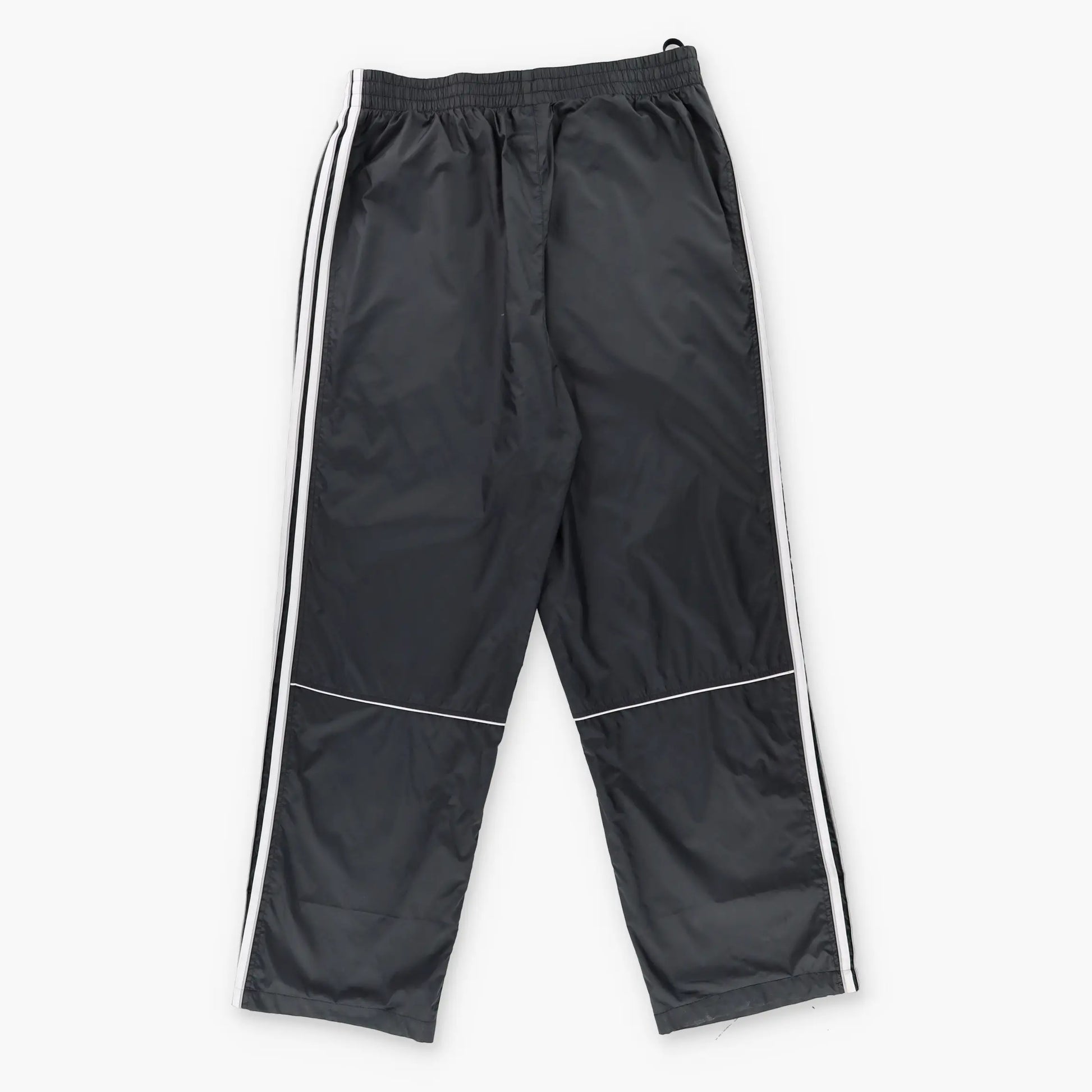 ADIDAS Embroidered Logo 3-Stripe Black & White Spray Track Pants (XL) - Vintage Sole Melbourne