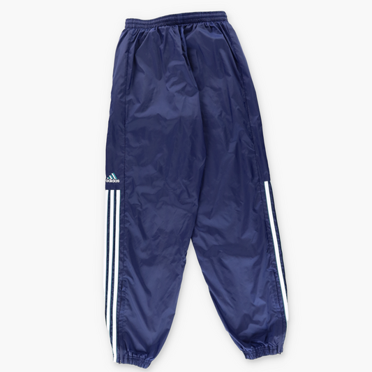 ADIDAS 3 Stripe Embroidered Logo Cuffed Navy Track Pants (S-M)