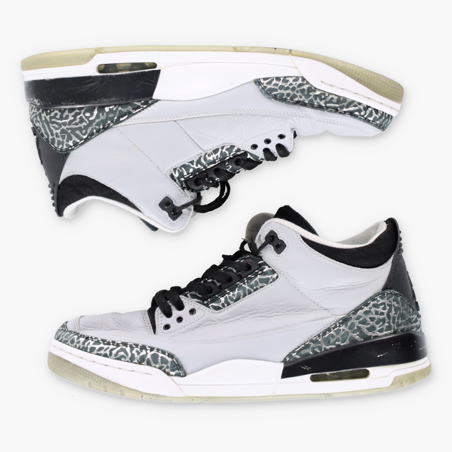 NIKE Air Jordan 3 Retro 'Wolf Grey' Sneakers (10) - Vintage Sole Melbourne