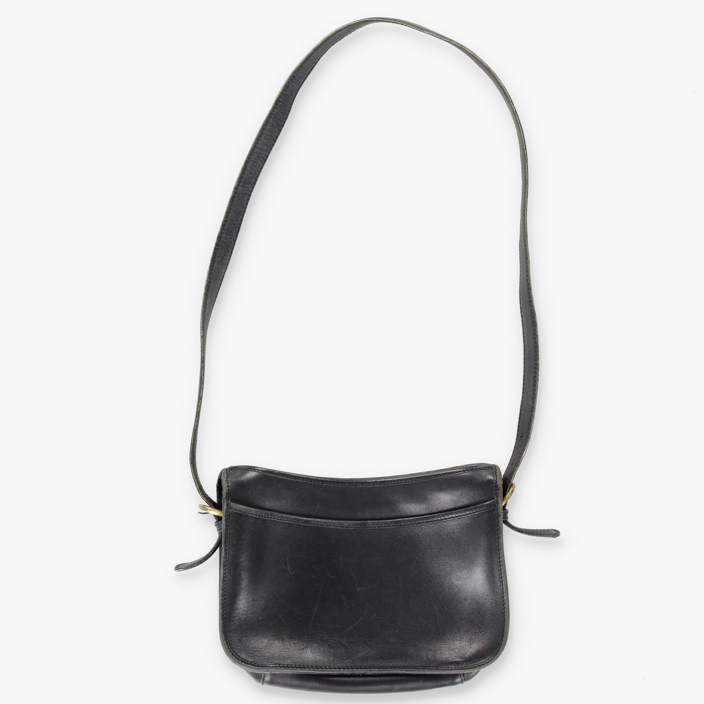 REPLICA Coach Korea Made Black Leather Satchel Bag