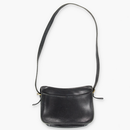 REPLICA Coach Korea Made Black Leather Satchel Bag