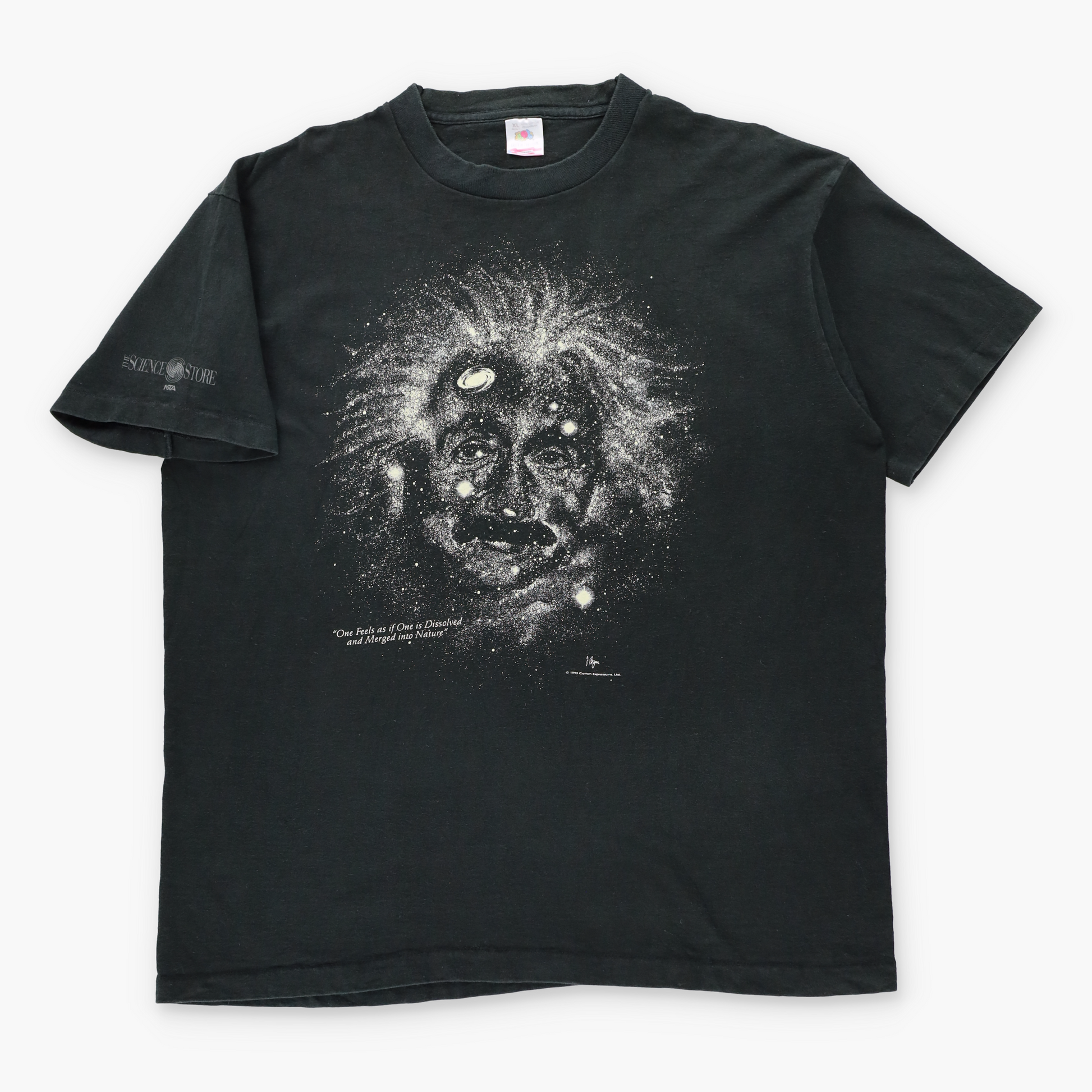 Vintage 1993 Albert Einstein Glow In The Dark Galaxy Single Stitch Tee USA Made (XL) Vintage Sole Melbourne