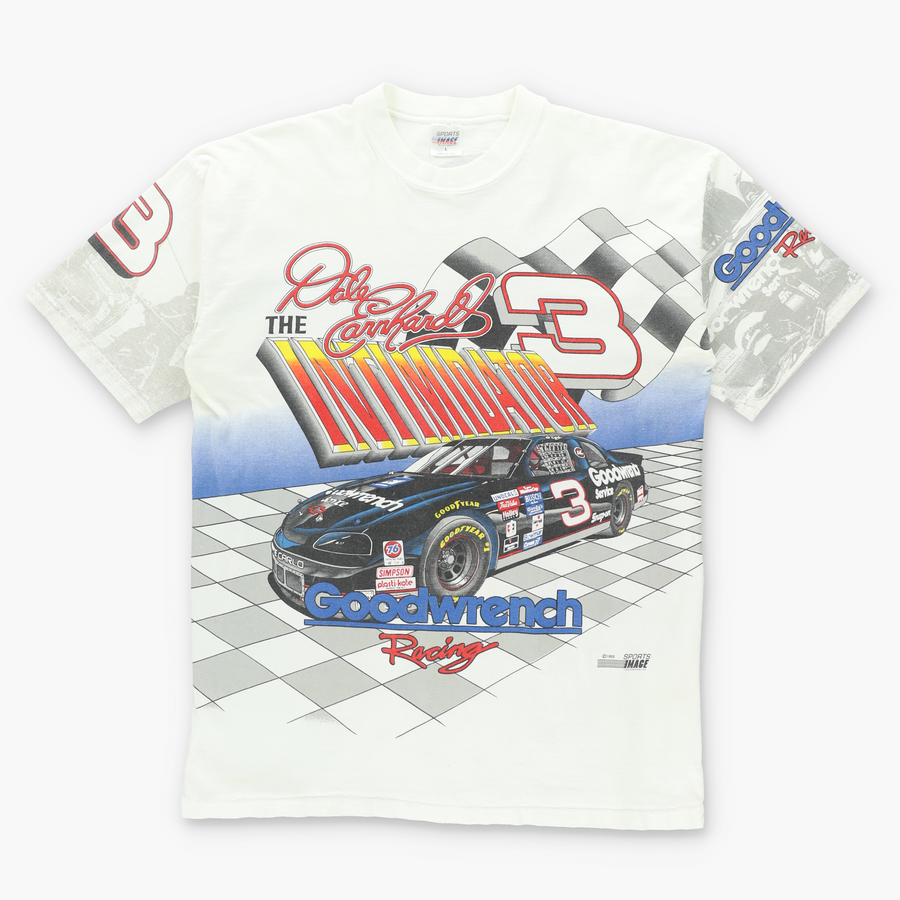 Dale Earnhardt 1995 "The Intimidator" All Over Print T-Shirt USA Made (L)