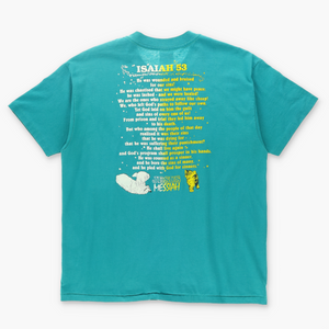 Vintage Jesus Messiah 1988 Isaiah 53 11:6 T-Shirt USA Made (L-XL)