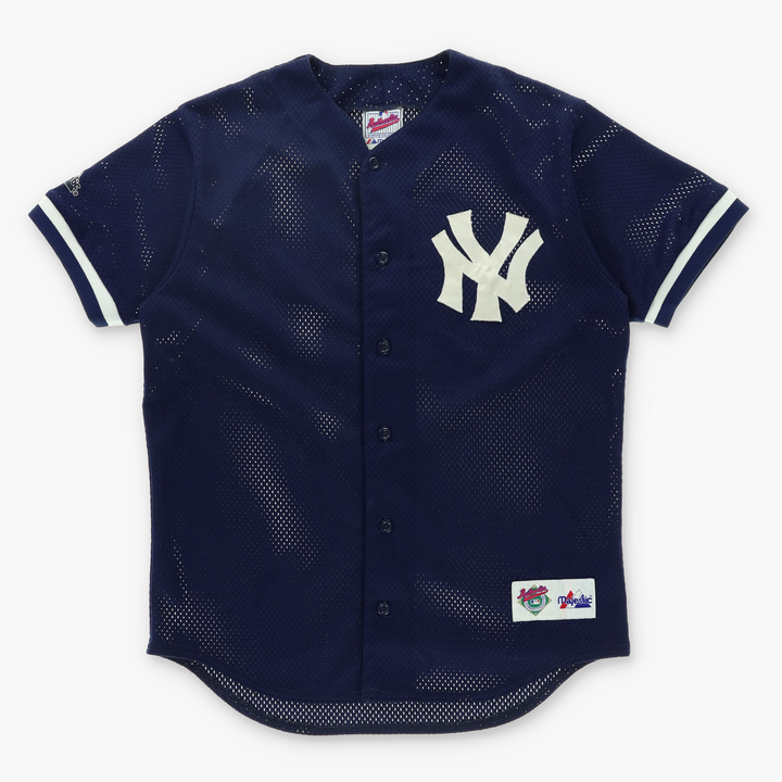 MLB New York Yankees 'Diamond Collection' Mesh Baseball Jersey USA Made (M)