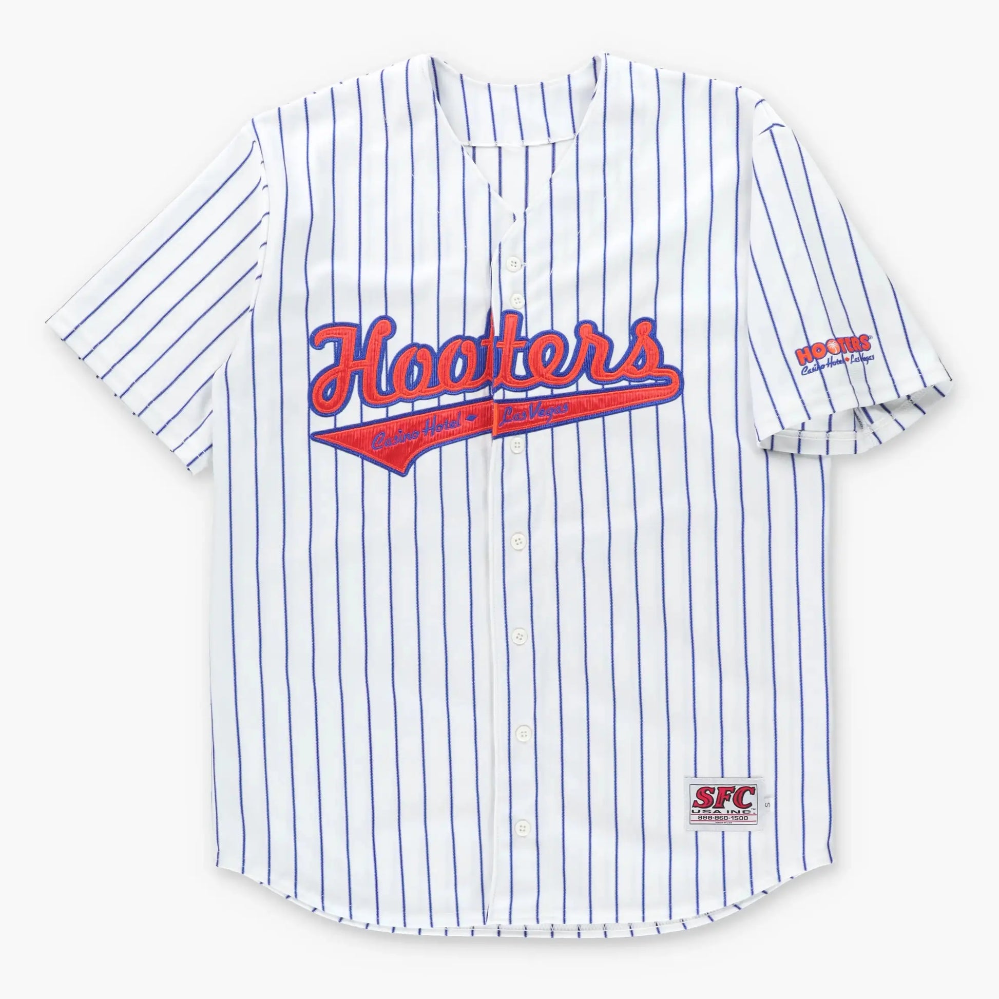 Vintage HOOTERS Casino Hotel Las Vegas Embroidered Patch USA Made Oversized Baseball Jersey (XL TALL) Vintage Sole Melbourne