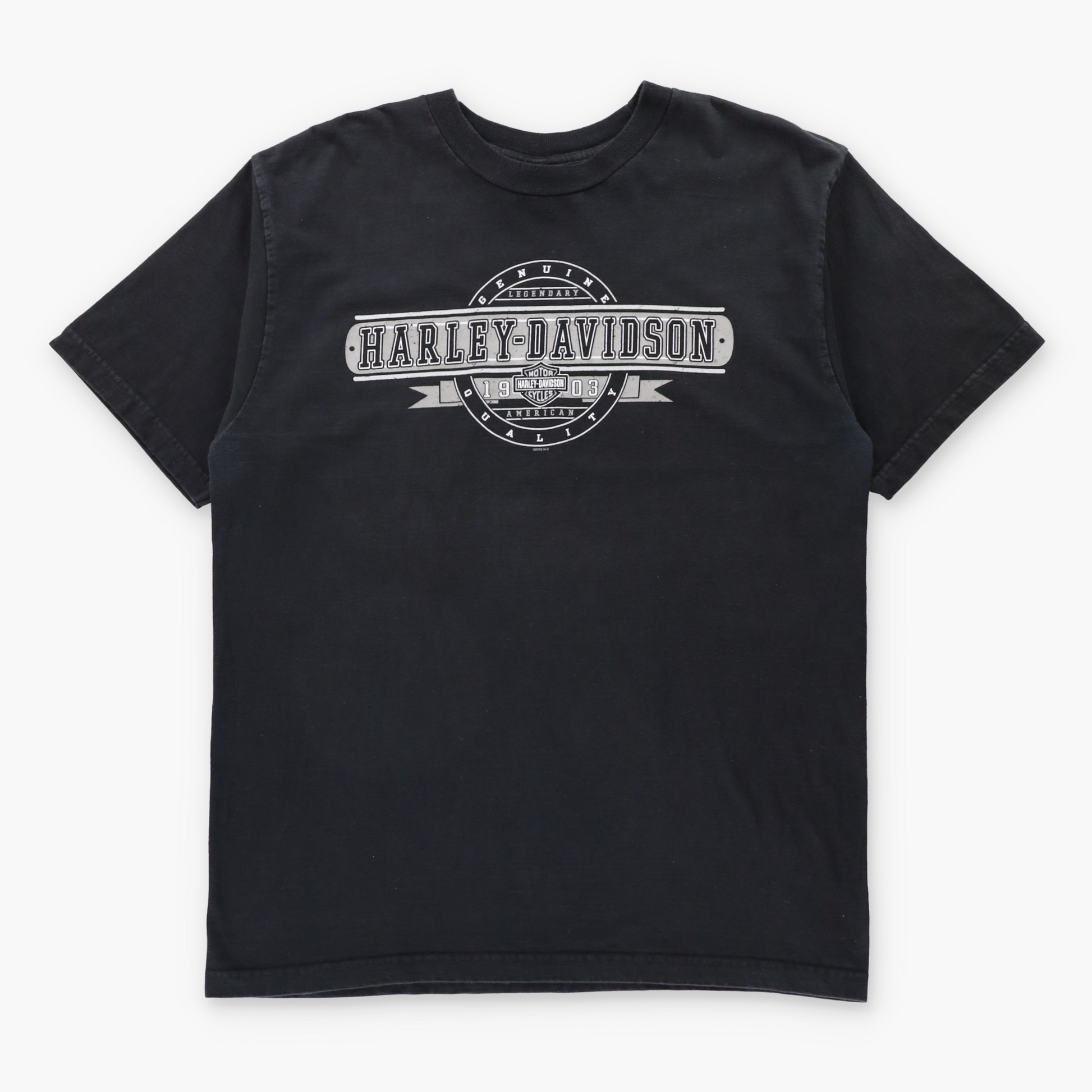 Vintage HARLEY DAVIDSON "Genuine Quality" New York City Y2K Black T-Shirt USA Made (XL TALL) ***COCO Vintage Sole Melbourne