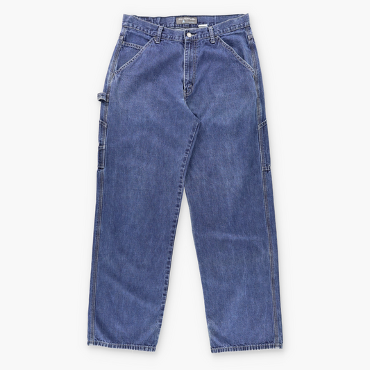 Vintage LEVI'S SILVERTAB Carpenter Back Strap Detail Blue Denim Jeans (33 x 34) ***COCO Vintage Sole Melbourne
