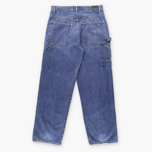 Vintage LEVI'S SILVERTAB Carpenter Back Strap Detail Blue Denim Jeans (33 x 34) ***COCO Vintage Sole Melbourne
