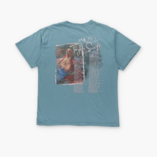 Taylor Swift Debut Album 2007 Tour Light Teal GILDAN T-Shirt (L)