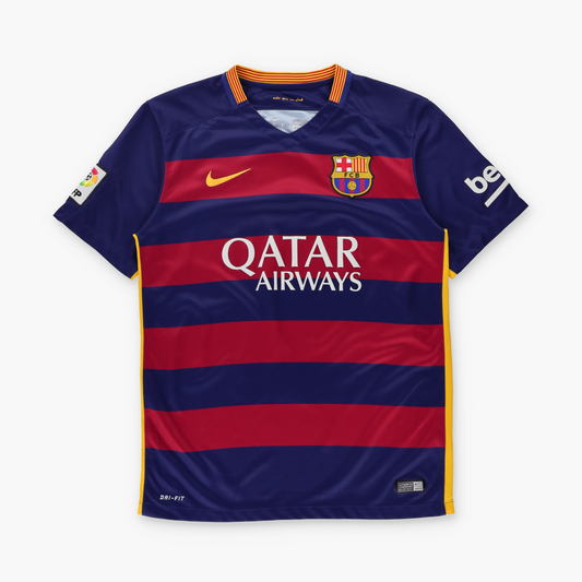 NIKE Barcelona 2015/2016 Home Soccer Jersey (M)