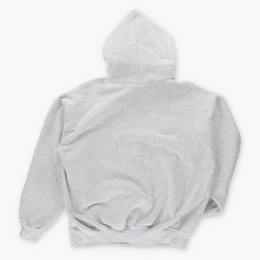 Vintage 49ERS Embroidered Grey Hooded USA Made Sweatshirt (M-L) *Aubs Vintage Sole Melbourne