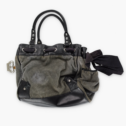 JUICY COUTURE Y2K 'Daydreamer' Pink Scottie Velour Charm Bag
