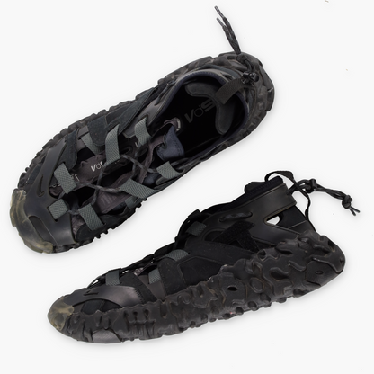 NIKE ISPA OverReact Black Swoosh Sandal Shoes (12) *Aubany