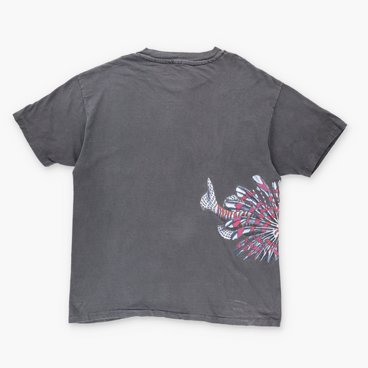 Vintage 'Monterey Bay Aquarium' Lion Fish Single Stitch Grey Tee (L)