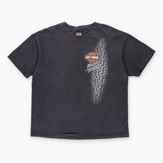 1995 HARLEY DAVIDSON 'Makin' Tracks' USA Made Motorcycle Tee (XL)