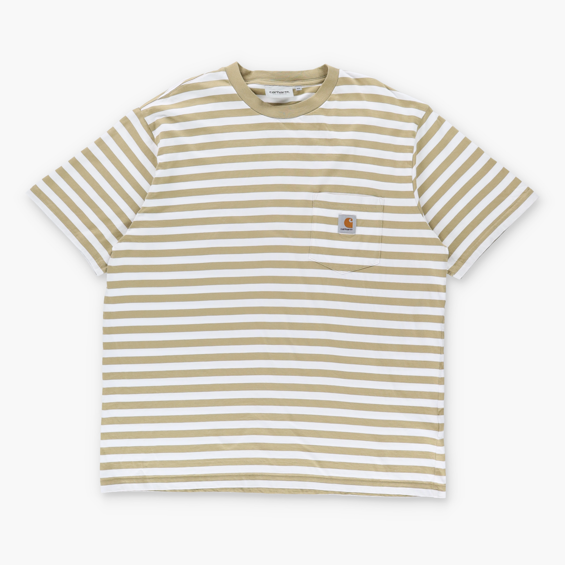 Vintage CARHARTT Scotty Pocket Logo Ammonite & White Stripe T-Shirt (XXL) Vintage Sole Melbourne