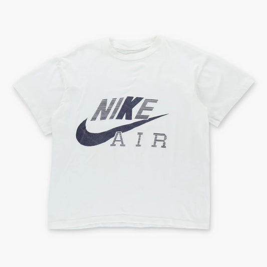 Vintage NIKE AIR Swoosh Stripe Logo Single Stitch T-Shirt (M)