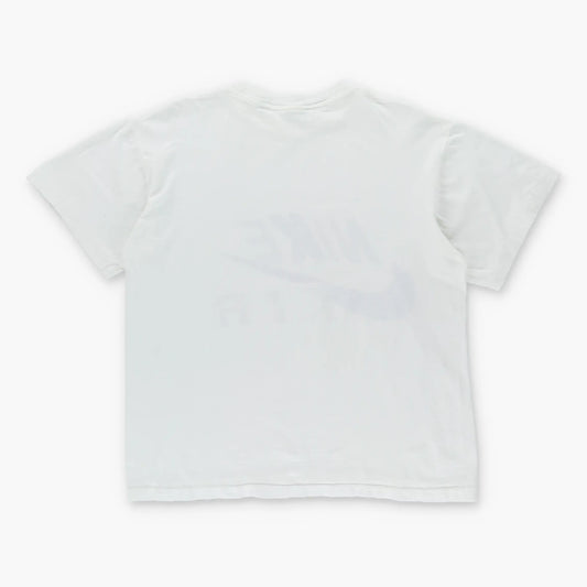 Vintage NIKE AIR Swoosh Stripe Logo Single Stitch T-Shirt (M)