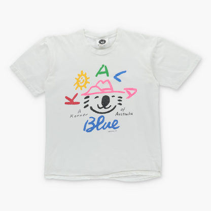 Vintage 1988 KOALA BLUE Olivia Newton-John USA Made Single Stitch White T-Shirt (L) Vintage Sole Melbourne